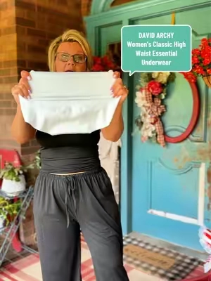 DAVID ARCHY Women's Classic High Waist Essential Underwear for Women, Full Coverage No Show, Lightweight Buttery Soft Breathable Womenswear for Everyday Wear Fit Fabric #tiktokshopsummersale #SummerWins #seamlessunderwear #seamless #womensundergarments @David Archy