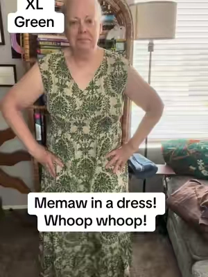 Y’all, when do you ever see Memaw in a dress? 😂 I actually love this one. It’s soft, comfortable, has an elastic waistband, and it’s long enough that nobody has to know whether I shaved my legs or not. If you’re looking for an easy dress you’ll actually wear, tap the cart and check it out. #xl #TikTokShop #DressFind #ComfortableStyle #CasualDress    