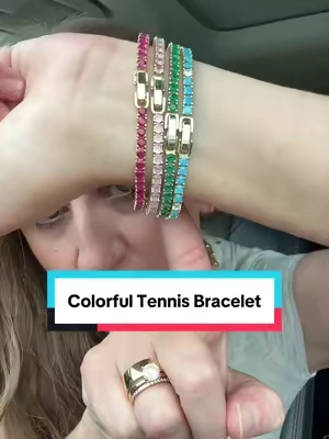 Back in stock from @PAVOI #tiktokshopcreatorpicks #tennisbracelet #jewelry #goldjewelry 