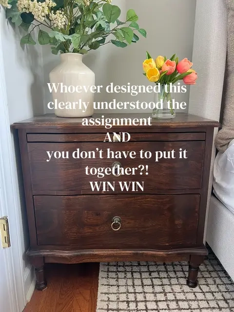 I don’t know who needs to hear this, but a nightstand with a pullout tray is one of those little upgrades you don’t realize you need until you have it. 🤍 I use it for my coffee, my laptop, or even just extra space while I’m winding down for the night. The built-in charging is just the cherry on top. #nightstand #table #endtable #bedroomfurniture #furniture 