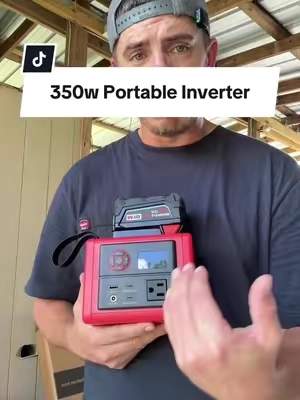 This 350w power inverter is great to have for backup power or to charge your electronics if you’re off at some ball games or camping #inverter #portablepower #backuppower #campingessentials #batterypowered 