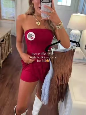SO stretchy and comfy- & makes you look so snatched! Perfect for fall and so cute to style with boots & a belt!😍🤎 wearing size medium and I'm 5'9! Love that they have built-in shorts underneath! ##countryconcertoutfit##gamedayoutfit##boujeeonabudget##fallfashion##boutiqueclothing