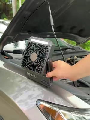 Multi-use magnetic fan for home work, outside or gym#outdoorfan #tiktokshopsummersale #campinggear #fan #campinggear 