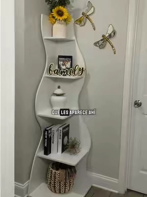 Respuesta a @Richard C hermosa esquinera con diseño curviado #shelf #furniture #tiktokshopcreatorpick #dealsforyoudays #tiktokshopsummersal @tribesing 