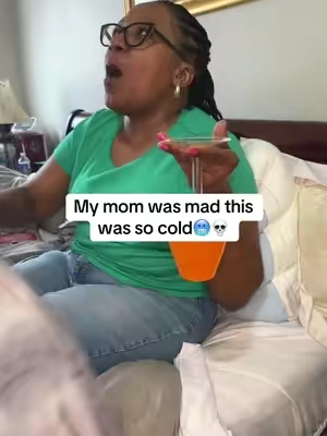 My mom was so mad until she felt this…🤣🥶 #coolingblanket #blanket #menopause #hotflashes #nightsweats 