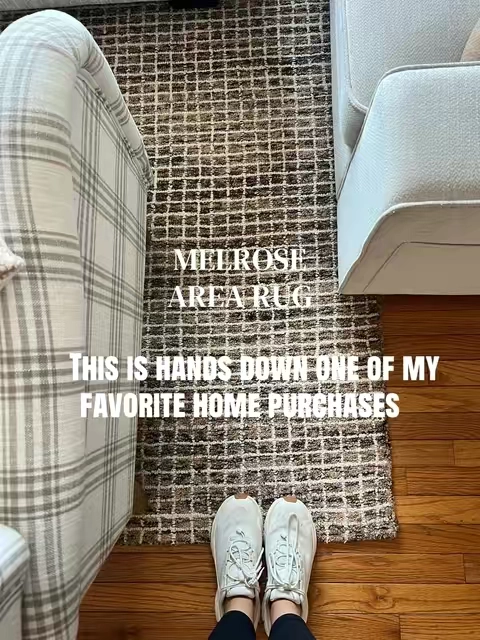 I never thought I’d have such strong feelings about a rug, but here we are. 😂 This one completely changed the look of my room, and I love that the brown tones don’t show every little speck of life. It’s honestly one of the best home purchases I’ve made. #rug #rugs #rugtok #arearug #homedecor 