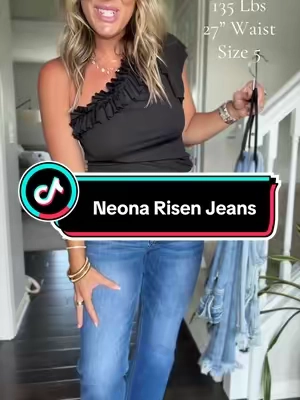 If you’ve never tried Risen jeans, you’re missing out! ✨ They’re hands down my favorite because they’re unbelievably comfortable, have the perfect amount of stretch, and actually hold their shape all day long. No saggy knees or stretched-out waistband! The Neona Risen jeans are one of my favorites because they have the trendy raw edge hem without all the distressing. They’re the perfect mix of modern and classic, making them easy to dress up or down. If you’ve been looking for the perfect pair of everyday denim, these are it. Trust me… they won’t stay in stock for long! #dealsforyoudays #tiktokshopsummerturnup #summervibes #ShippedByTikTok #RisenJeans 