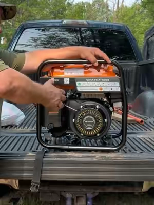Always have power when you need it with a easy starting power generator. A great power generator at a great price. Exclusive TikTok price for a limited time. #generator #camping #emergency #hurricane #construction 