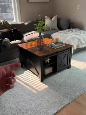 Modern lift top coffee table has made our living room look so much better 🫡😎🥰 #tiktokshopcreatorpicks #tiktokshopcreatorfinds #tiktokshopsummersale #coffeetable #lifttopcoffeetable 