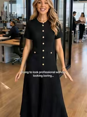 Simple from the front .Special in every detail ✨#weeklydeals #womenfashion #datedress #office #workwearstyle 