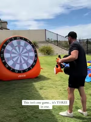 inflatable dartboard, giant inflatable dartboard, velcro soccer game, velcro darts, inflatable party games, backyard games, family games, outdoor party ideas, lawn games, birthday party games, carnival games, kids outdoor activities, TikTok made me buy it, family fun, backyard entertainment #BackyardGames #FamilyFun #PartyGames #OutdoorFun #TikTokFinds