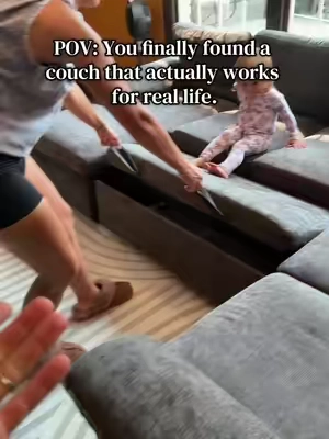 This isn’t just a couch—it’s extra seating, extra storage, and an extra bed all in one. Perfect for big families, sleepovers, or anyone who wants to maximize their space without sacrificing style. 🤎 #sectionalcouch #sectionalsofa #budgetfriendly #affordablefurniture 