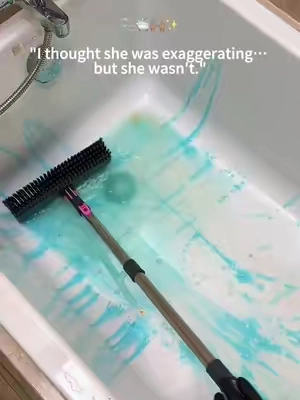People know so little about this brush. From a floor brush to a bathtub brush, is it about to become a pool brush next?#FloorCleaning #BathroomCleaning #HomeCleaningHacks #tiktokshopdealsforyoudays 