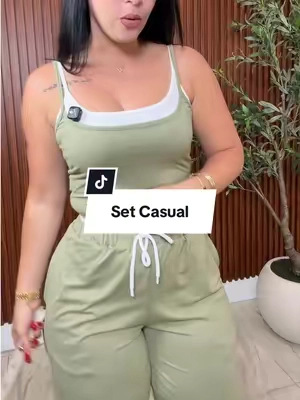 Two-Piece Set Women's Colorblock 2 in 1 Cami Top & Wide Leg Pants Set, Casual Sleeveless Top & Pocket Trousers, Ladies Summer Clothes, Casual Lounge Set, Stretchy Outfit Sets, Camisole Sets, Pants Loungewear Set ##tiktikshopcreatorpicks##tiktokshopsummersale##summeroutfits##matchingset##womenswear