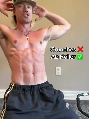 Ab roller workout > crunches  #abs #workout #Fitness #gym #abroller 