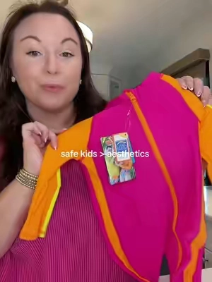 We need to stop ignoring water safety recommendations 🙅🏻‍♀️ and while the neutral moms may find these ugly… I’d rather my kid be safe and ALIVE vs aesthetic/ stylish??? #watersafety #toddlerswim #babyswim #babyswimsuit 