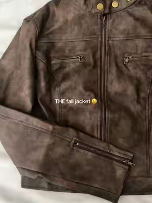 #falljacket #mockneck #falloutfits #leatherjacket 
