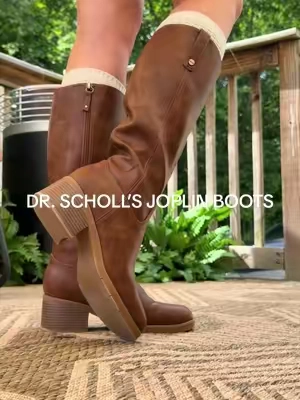 they also make these in wide calf!!color is dark honey brown 🍯🤎 #drscholls #DrSchollsNewArrivals #drsbacktocampus #fallfashion #widecalfboots 