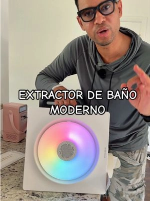 🎶✨ Dale un toque moderno a tu baño con un solo cambio. Disfruta de música por Bluetooth, luces RGB, control remoto y un extractor diseñado para ayudar a mantener el ambiente más fresco. 🚿🏡 #BathroomIdeas #homeessentials #HomeDecor #BathroomDesign #SmartHome 