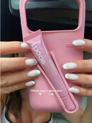 Cutest case and gloss under $20 !!!! #phonecase #rhode #lipgloss 