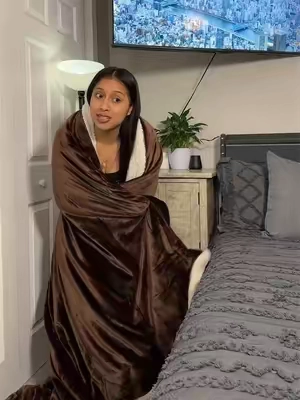 Sherpa Fleece Blanket Dual-layer #bed #cobija #cold #tiktokshopsummersale #bed 