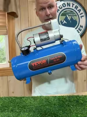 VEVOR 12V Air Compressor With Tank Heavy Duty Onboard Air System For Train Horns Tires And Air Tools #VEVOR #AirCompressor #OnboardAir #TikTokShopCreatorPicks #TikTokShopSummerSale @VEVOR Home Store 