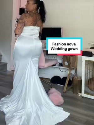 Was that the jeopardy song 🤣 @Fashion Nova #weddinggown #fashionnovapartner #officiallyeirene 