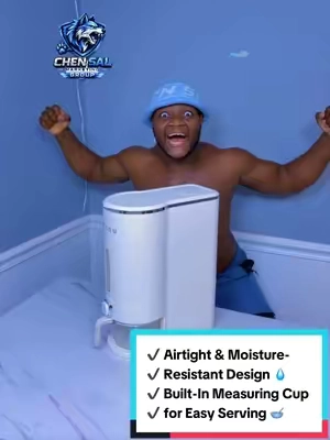 Upgrade your kitchen with the UFORU Airtight Rice Dispenser! 🍚 Perfect for storing rice, cereal, beans, pet food, and other dry foods while keeping them fresh longer. ✔️ Airtight & Moisture-Resistant Design 💧 ✔️ Built-In Measuring Cup for Easy Serving 🥣 ✔️ One-Touch Dispensing Button 👆 ✔️ Helps Keep Food Fresh & Insect-Free 🛡️ ✔️ Clear Window to Monitor Food Level 👀 ✔️ Perfect for Rice, Grains, Cereal & Pet Food 🌾 ✔️ Modern Space-Saving Kitchen Design 🏡 Keep your pantry clean, organized, and your food fresher every day. Grab yours today before the deal ends! 🔥 #chensal #KitchenOrganizer #RiceDispenser #KitchenStorage #uforu 