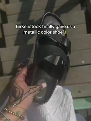 Hsn Birkenstock metallic two strap adjustable sandal @HSN, Inc #sandal #birkenstock #hsn 