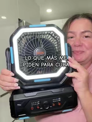 OGERY 2026 Upgraded Camping Fan, 30000mAh Rechargeable Fan with LED Lights & 270° Pivot 🍃🔋 Cuando tienes familia en un lugar donde los apagones son frecuentes, este tipo de productos da mucha tranquilidad. Ventilador recargable de 30,000 mAh con luz LED, control remoto, inclinación de 270° y batería suficiente para mantener el aire y hasta cargar el teléfono cuando más hace falta. #TikTokShopCreatorPicks #SummerWins #TikTokShopSummerSale #CampingFan #EmergencyEssentials @eGadgets 