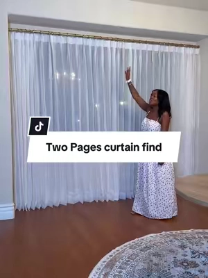 absolutely in love with these sheer curtains from TwoPages ✨😍 #twopagescurtains #twopageshome #homedecor #curtains #tiktokshopcreatorpicks 