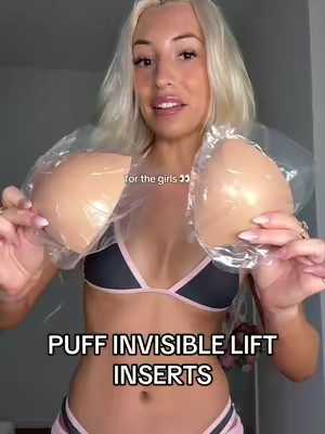 RUNNNNN 🤫 #stickyinserts #stickybra #pushupbra #bikini #inserts 