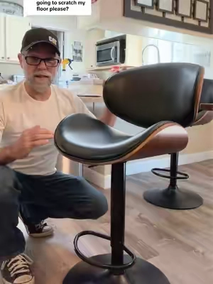 Replying to @PapiLoco         Bar Stools Set of 2 for Kitchen Counter, Adjustable Bentwood Barstools, Modern PU Leather Upholstered Bar Chair with Back and Footrest, for Bar, Kitchen, Dining Room.  ##barstool##stool##kitchenupgrade##kitchen##tiktokshopcreatorpicks@@Sweetcrispy Official@@Sweetcrispy S