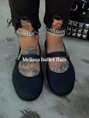 @Melissa Shoes #balletflats #balletflatsoutfit #altoutfits #blackoutfit #darkaesthetics 