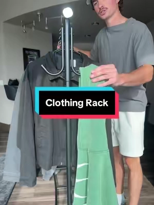 Clothing rack on wheels🙌 #clothingrack #homeaccessories #homeimprovement #homedecor #clothingstorage 