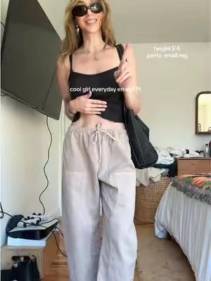 it’s insane that the majority of my wardrobe treasures are pieces i’ve found through tiktok shop #coolgirloutfit #jenniferaniston90s #jenniferanistonballoonpants #kyotopants #barrelpants 