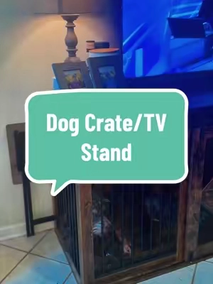 If you’ve been looking for a dog crate that doesn’t make your living room look like a kennel, this is it. 🐶 It doubles as a beautiful TV stand while giving your pup a cozy space of their own. Functional, stylish, and one of my favorite home upgrades! #TikTokShopFinds #DogCrateFurniture #DogCrateTVStand #PetFurniture 