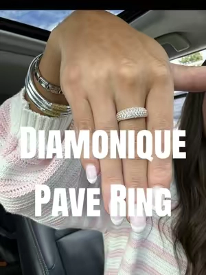 It’s gorgeous! Now I need the silver ✨ @QVC, Inc #qvc #diamonique #ringstack #jewelryfinds #falloutfits 