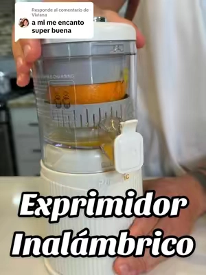 Respuesta a @Viviana  Exprimidor eléctrico inalámbrico compacto recargable #cocina #tiktokshopsummersale #hogar #tiktokshopcreatorpicks #paratiiiiiiiiiiiiiiiiiiiiiiiiiiiiiii 