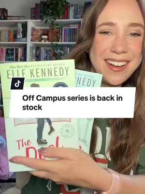If you’ve been waiting to start the Off-Campus series, this is your sign 🏒 Every book follows a different hockey player and couple at Briar University, but the friendships and relationships carry through the whole series, so reading in order is recommended. Which couple is your favorite? 💙  ✨ Fake dating 🏒 College hockey romance 💘 Different couple in every book 📚 Binge-worthy series #OffCampusSeries #ElleKennedy #HockeyRomance #BookTok #RomanceBooks