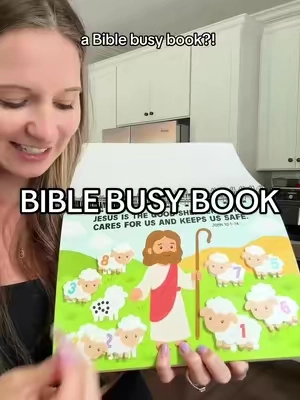 I’ve never seen anything like this?! A bible busy book?! Obsessed 🤗👏🏼🙌🏼😍✨ #hadleydesigns #busybook #busybookforkids #toddlerlearning #biblebusybook 