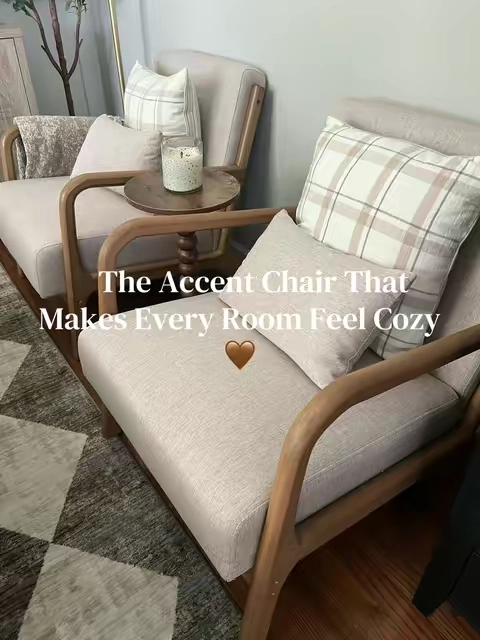 I love decorating with pieces that can move from room to room as my style changes, and this chair is exactly that. It’s soft, comfortable, beautiful, and somehow looks expensive without trying too hard. Neutral or leather… I honestly love them both. #chair #chairs #accentchair #furniture #homedecor 