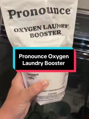 Pronounce nontoxic oxygen laundry powder @Pronounce #pronouncepartner #oxygenbooster #laundrypowder #nontoxicliving 