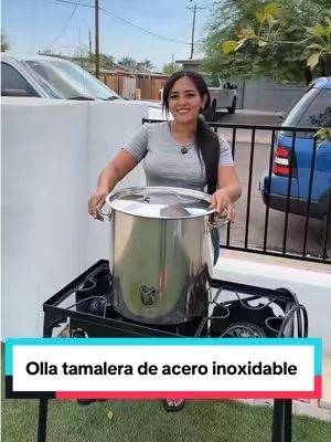 ROVSUN 20/24/52QT Stainless Steel Olla Tamalera con divisiones #unboxingtime #ollaparatamales #navidad #aceroinoxidable #tiktokshopcreatorpicks 