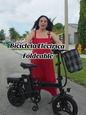 Bicicleta Eléctrica Foldeable, hace una autonomía de 45km por carga y velocidad de 40km por hora. #bicicletaelectrica #electricbike #foldable #tiktokshopsummersale #TikTokShopStockUp 