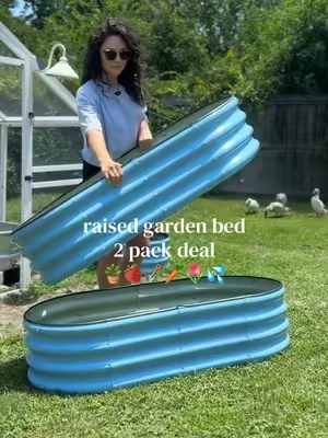 4 x 2 x 1 raised garden beds 🪴 & the price is sooo good rn ✨🤌🏻 #raisedgardenbed #planter #gardeningtips #gardenbed #planting 