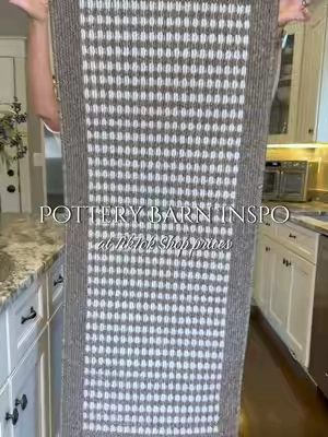 This gorgeous and understated 3 piece set of non slip and washable kitchen rugs is giving a high end home decor feel at such an affordable price. #washablerugs #kitchenrug #kitchenmat #kitchendecor #rugs 