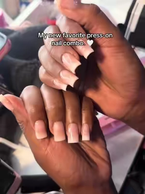 These might be the most natural-looking press-ons I’ve ever worn. 😍💅 Paired with the NOVO OVO UV Nail Glue, they feel secure, look professionally done, and can last for weeks with the right prep. If you love a clean, everyday manicure without spending salon money, this combo is definitely worth trying.  #pressonnailset #naturalnails #frenchtipnails #diynailsathome #nailtok 