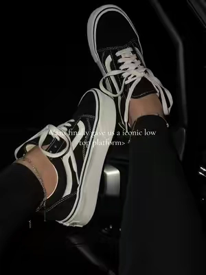 @vans new old skool low top platform shoes #platformshoes #vans 