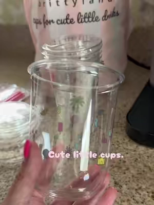 Cute little cups for cute little drinks #tiktokmademebuyit #tiktokshopsummersale #icedcoffee #brittyland #cups 